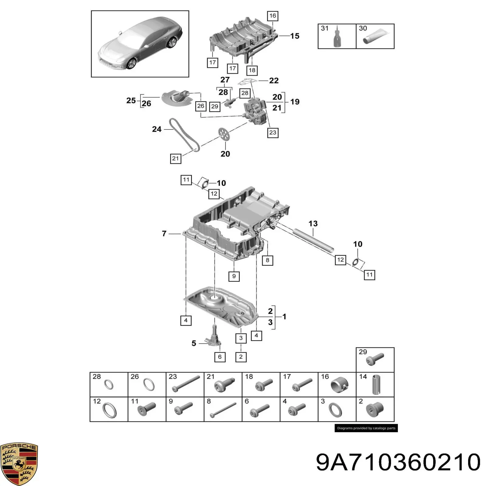  9A710360210 Porsche