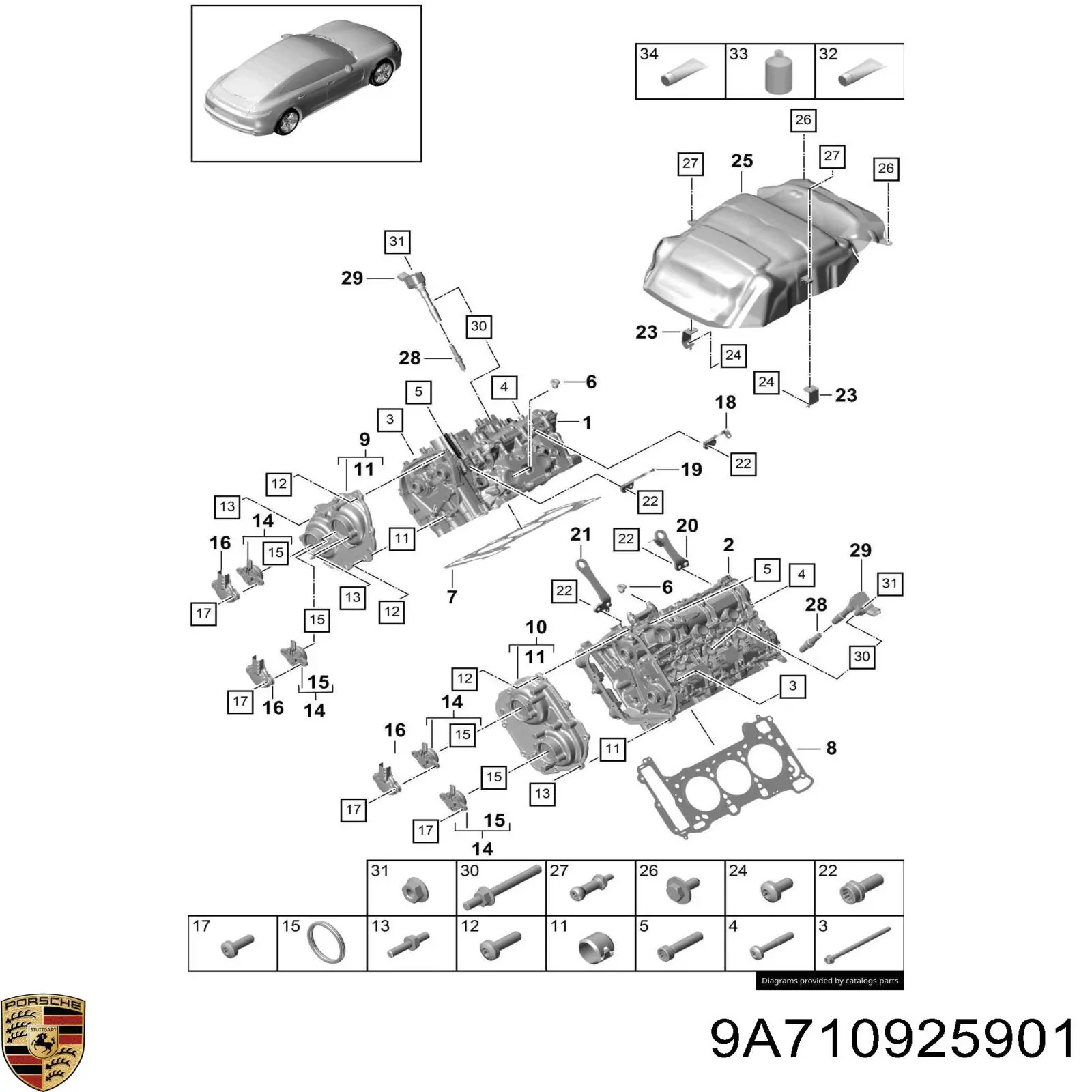  9A710925900 Porsche