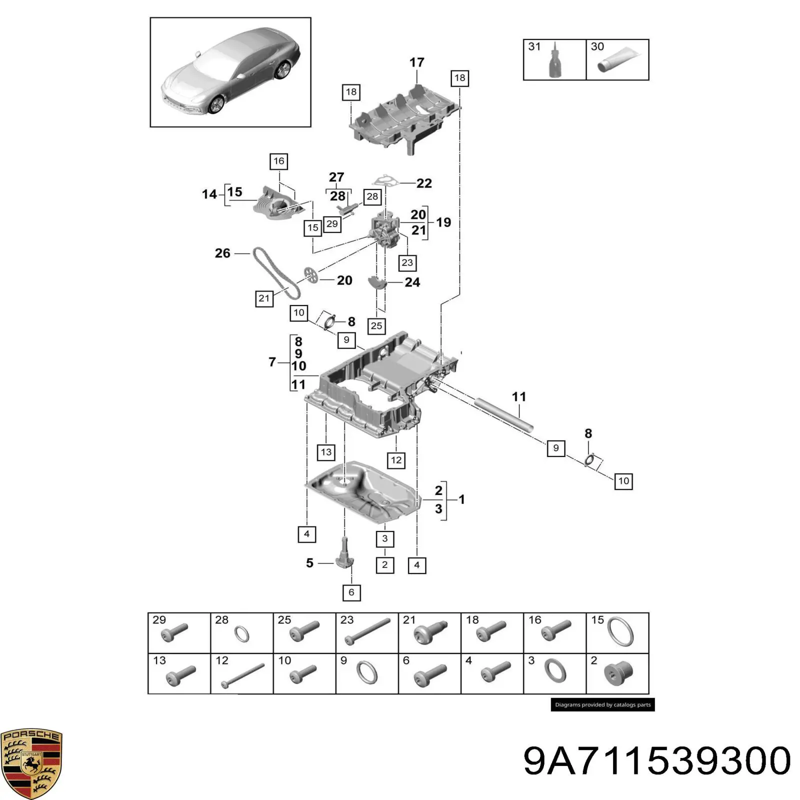  9A711539300 Porsche