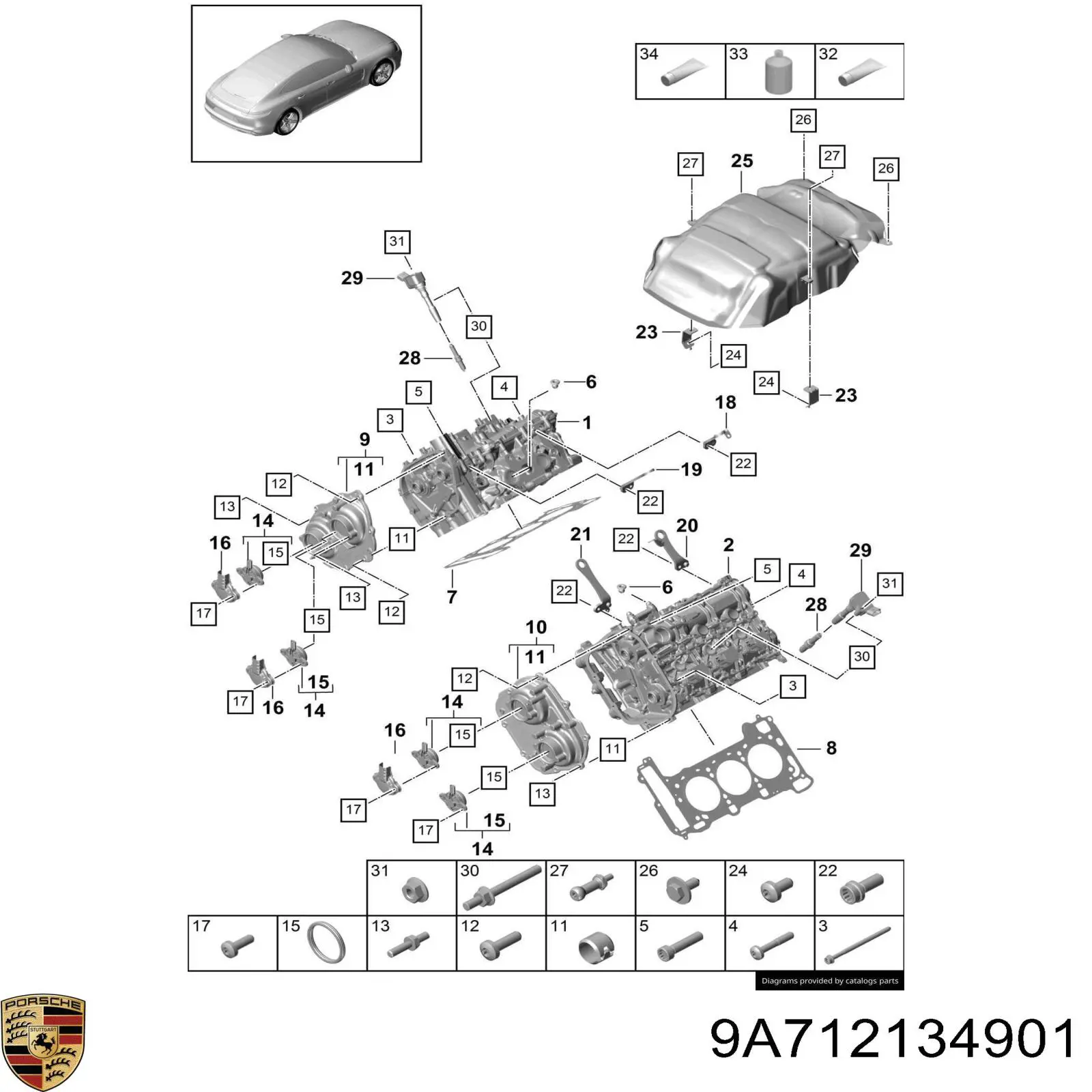 9A712134901 Porsche 