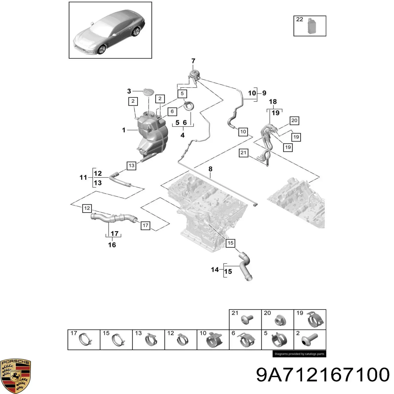 9A712167100 Porsche 
