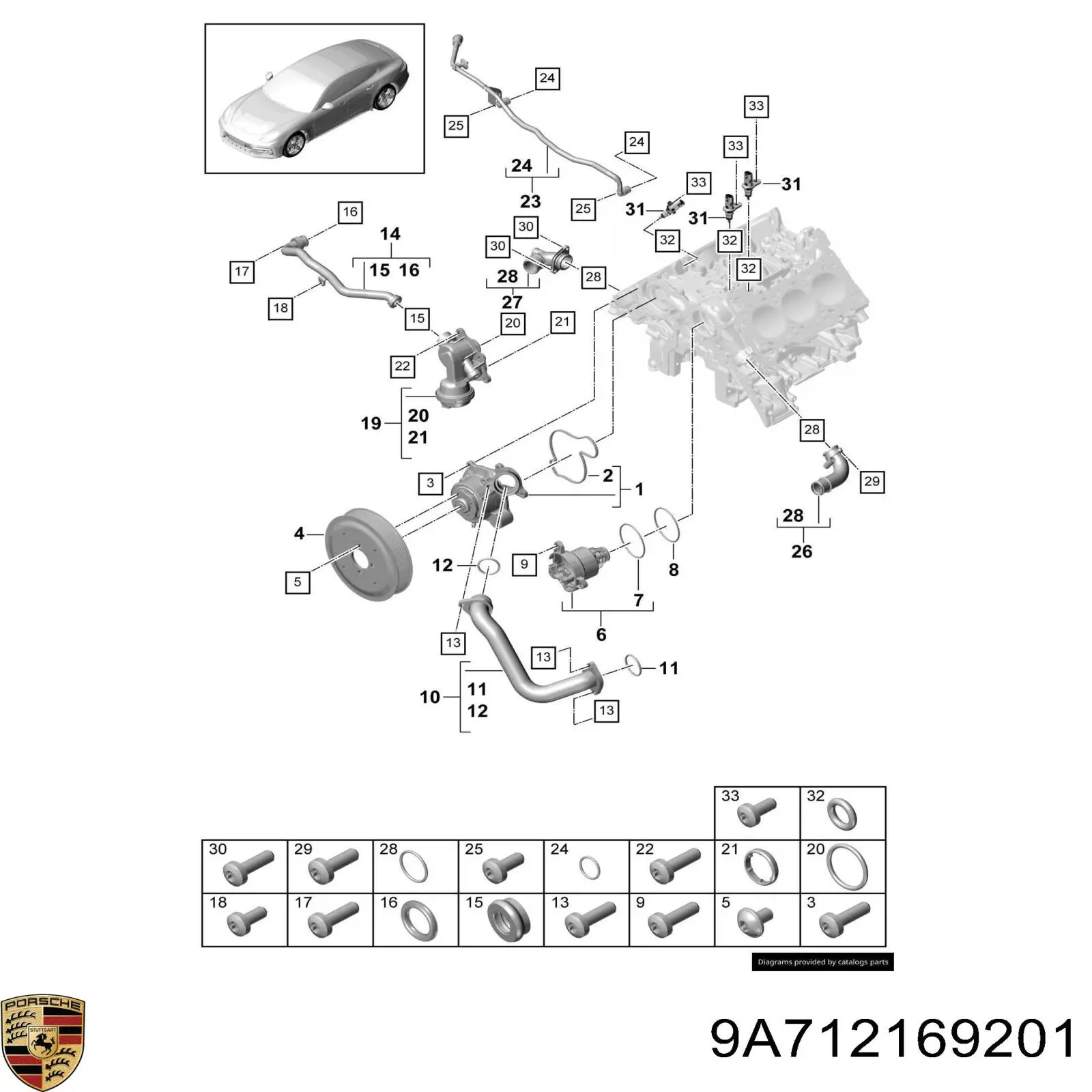 9A712169201 Porsche 