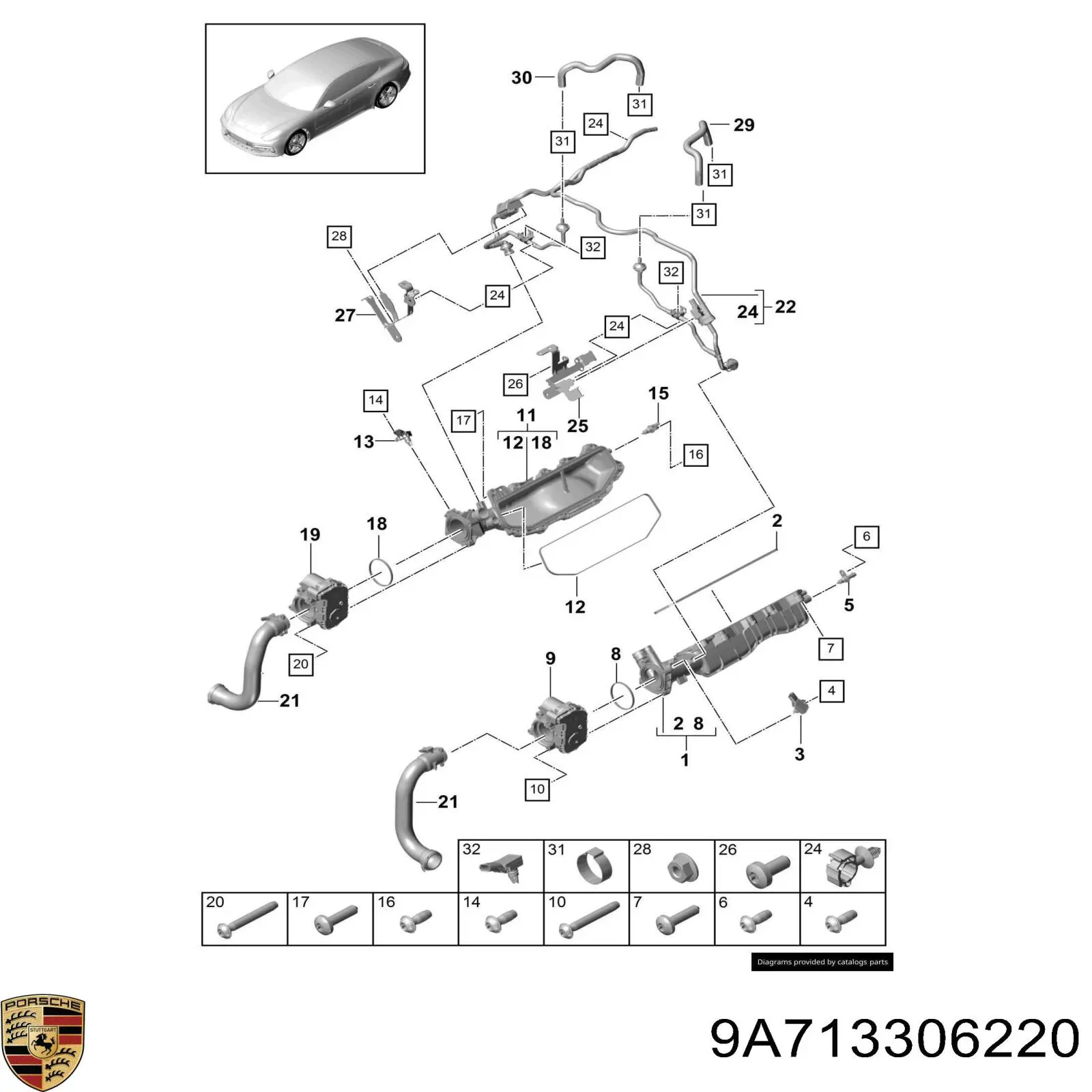  9A713306220 Porsche