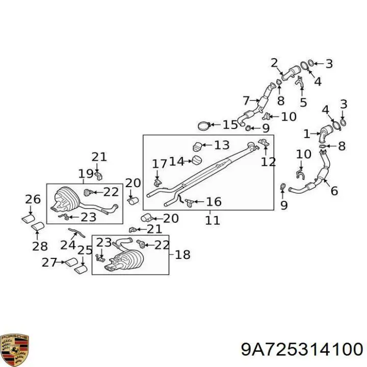 9A725314100 Porsche 
