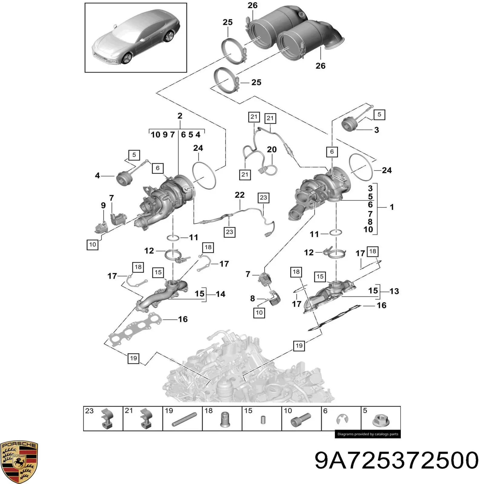  9A725372500 Porsche