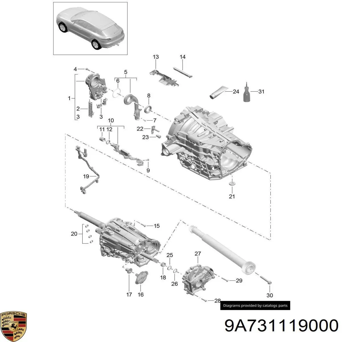 9A731119000 Porsche 