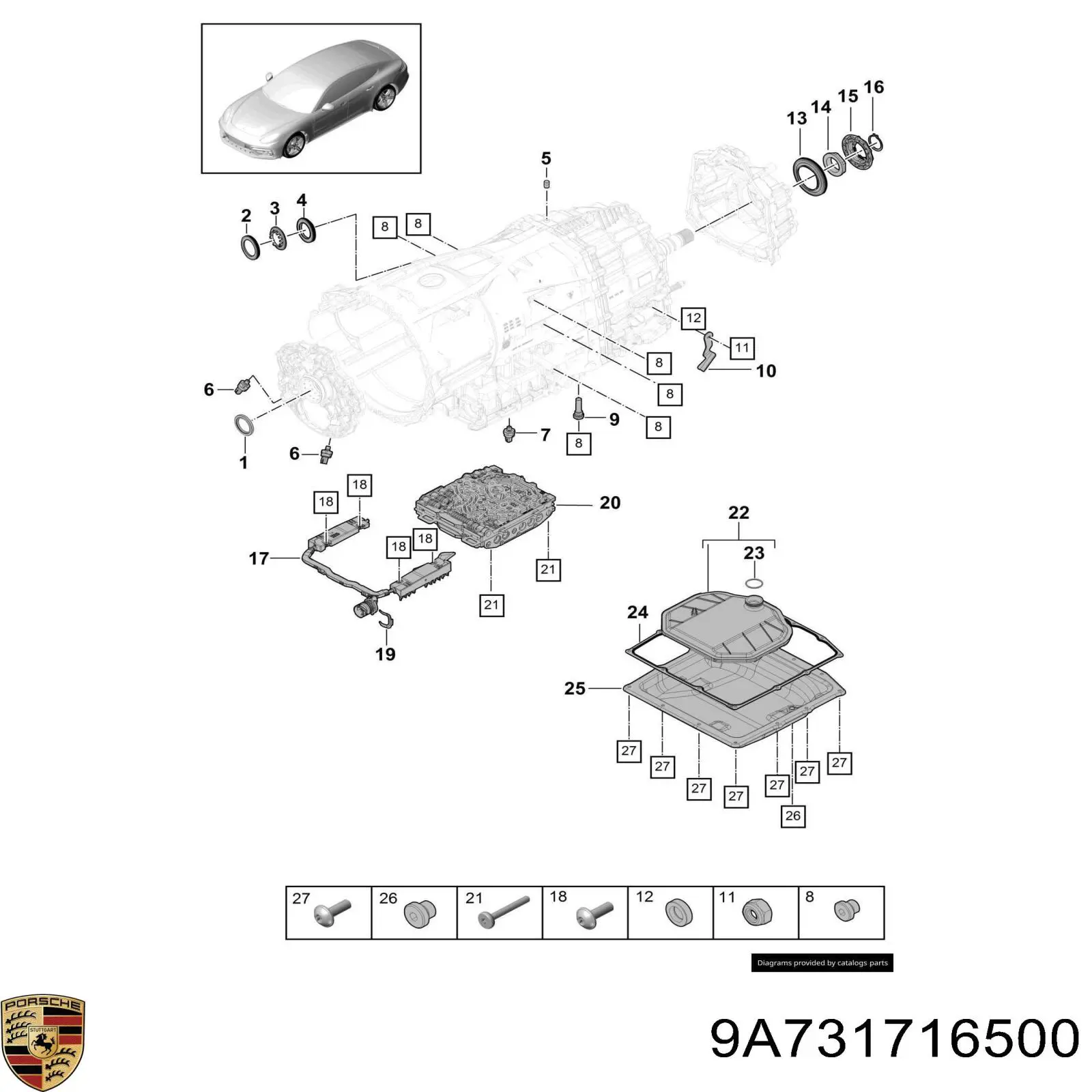 9A731716500 Porsche 