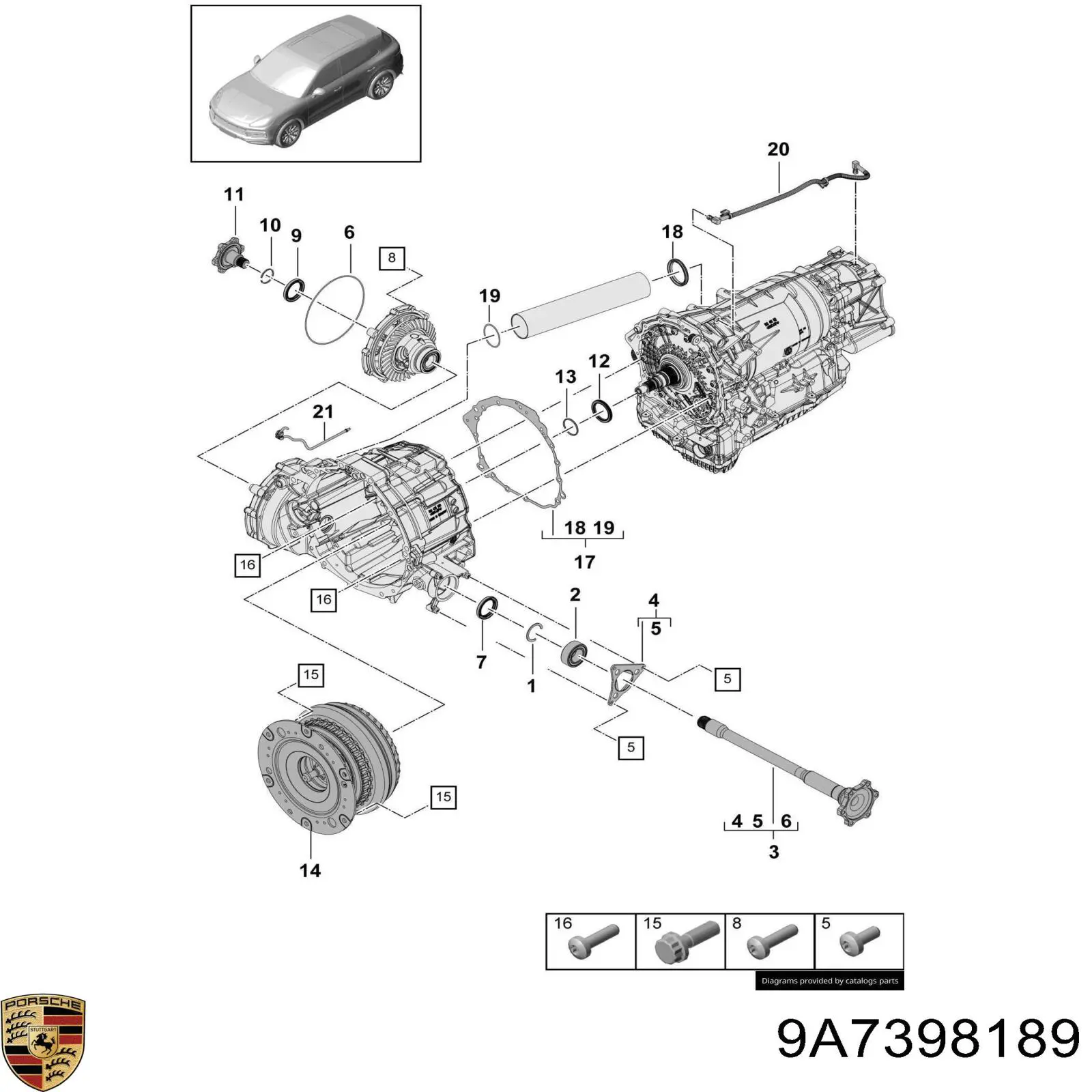 9A7398189 Porsche 
