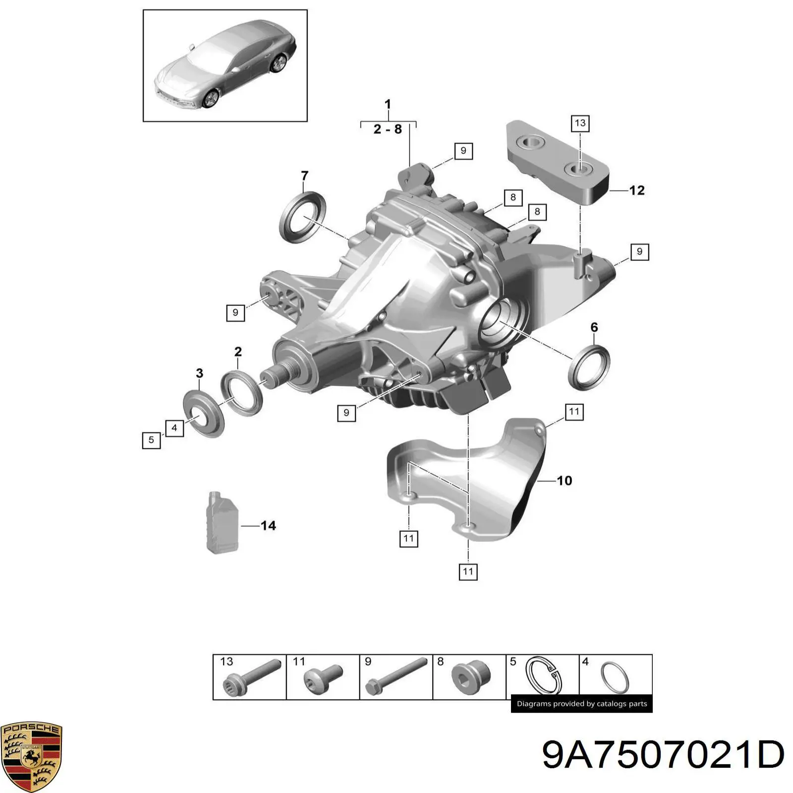 9A7507021D Porsche 