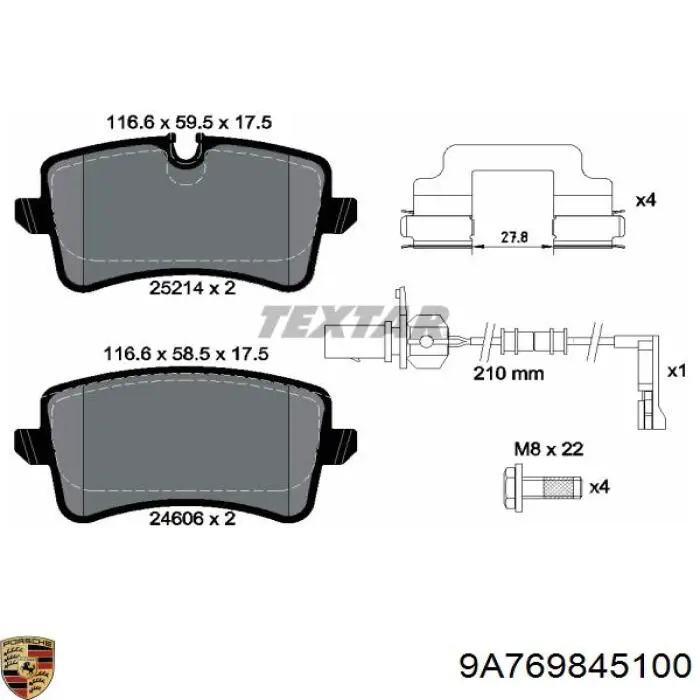  9A769845100 Porsche