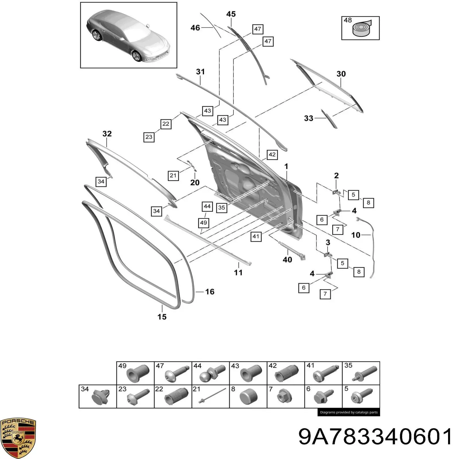  9A783340601 Porsche