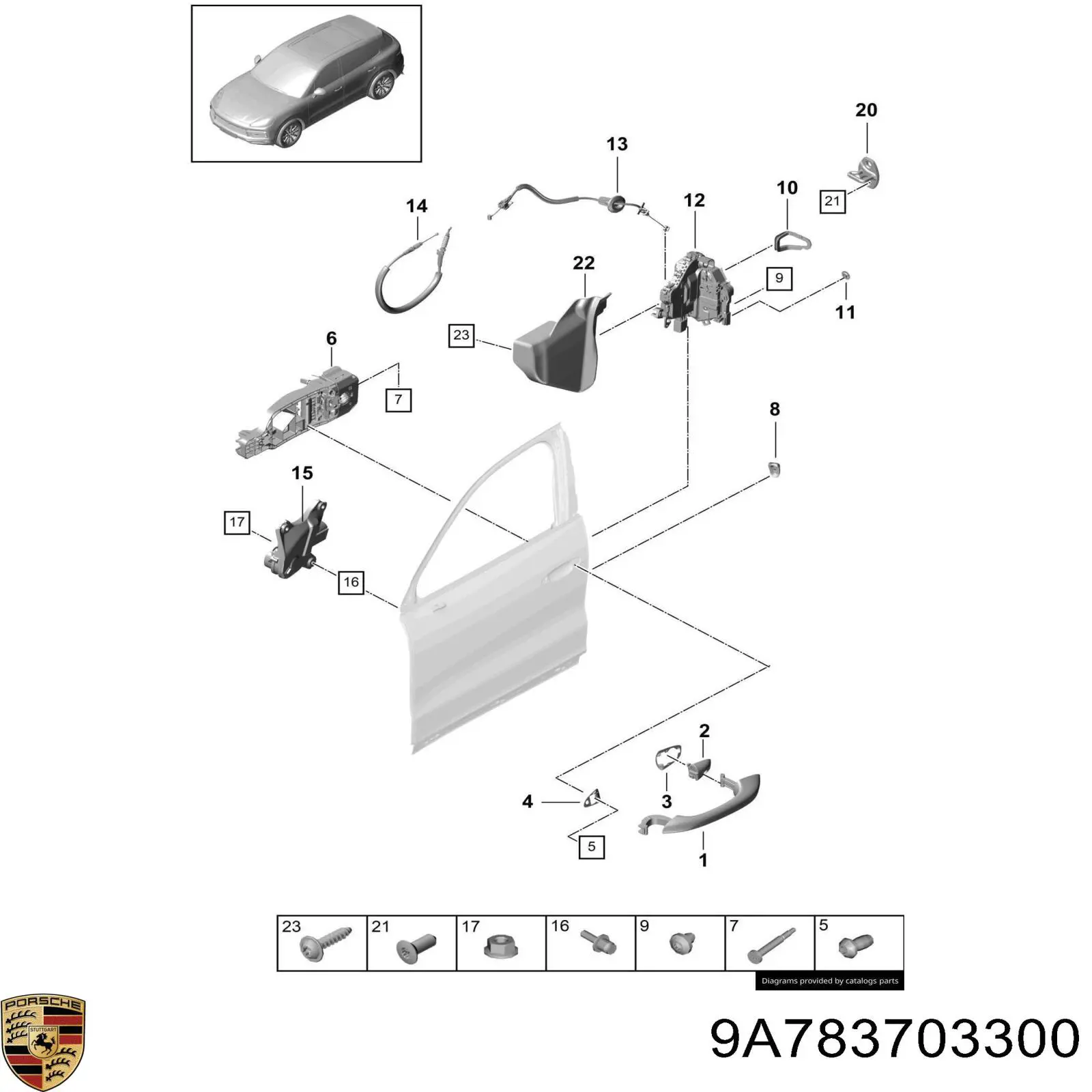  9A783703300 Porsche