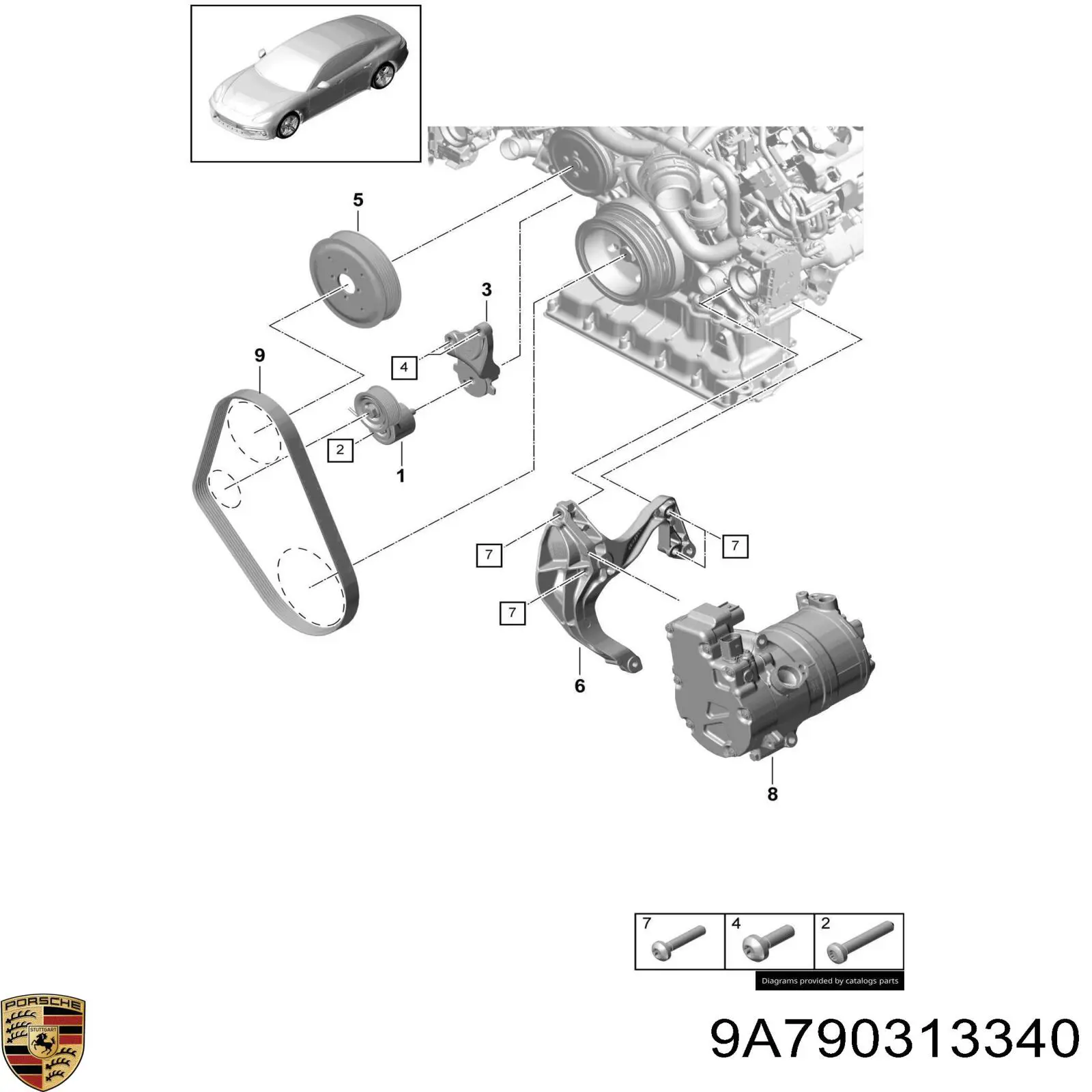  9A790313340 Porsche