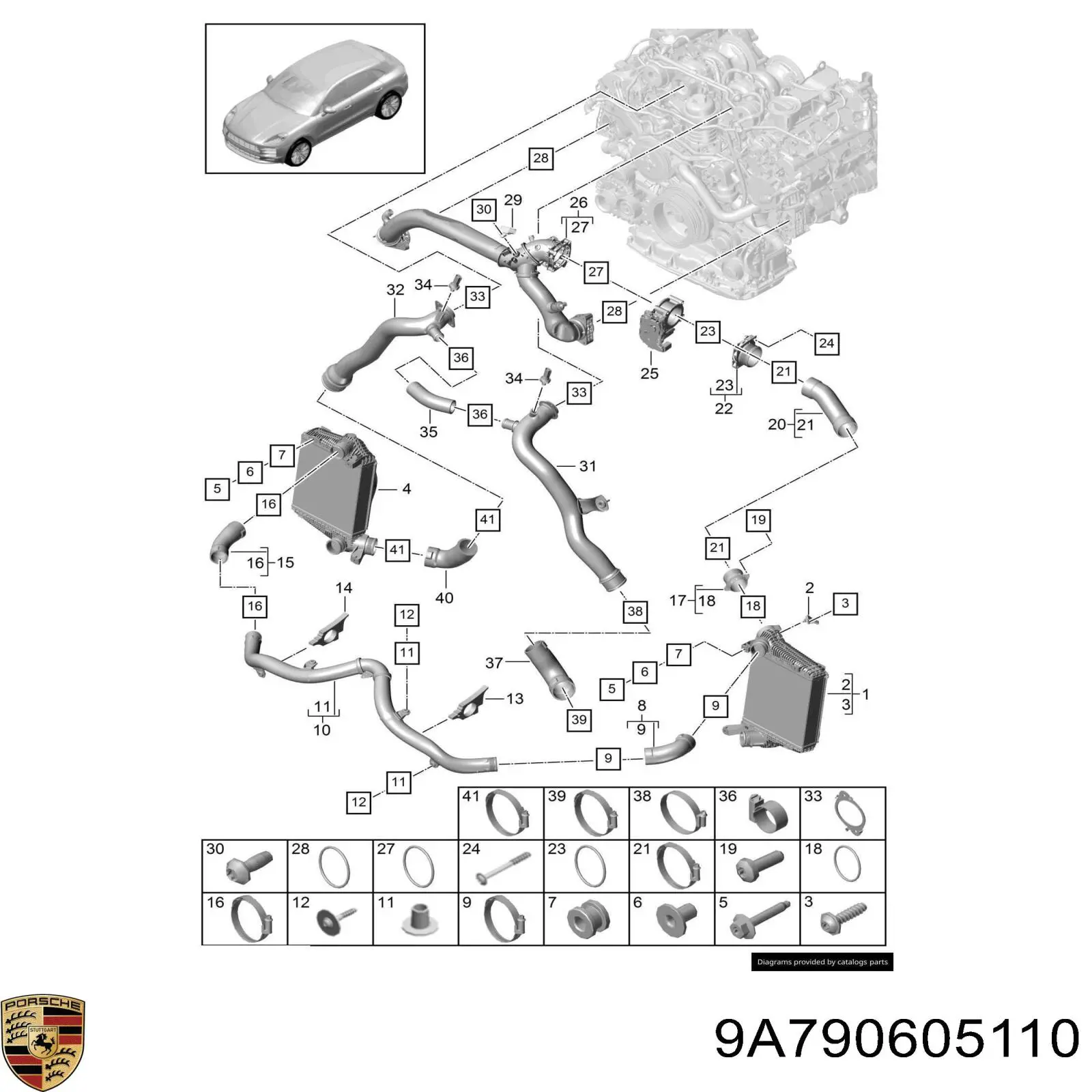 Датчик давления нагнетания воздуха Porsche 9A790605110 цена, от 19.77 USD