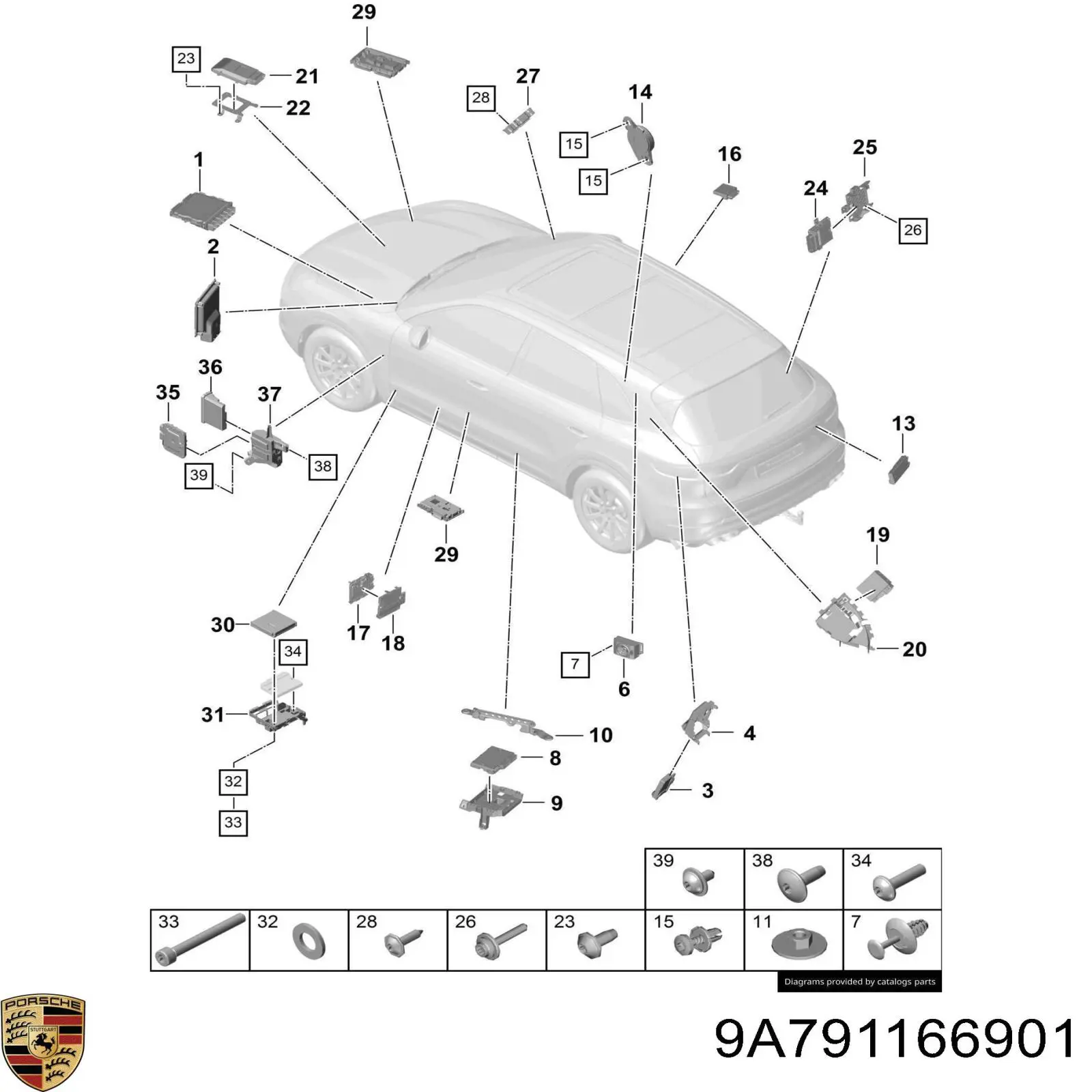  Porsche 9A791166901 цена, от 3.23 USD