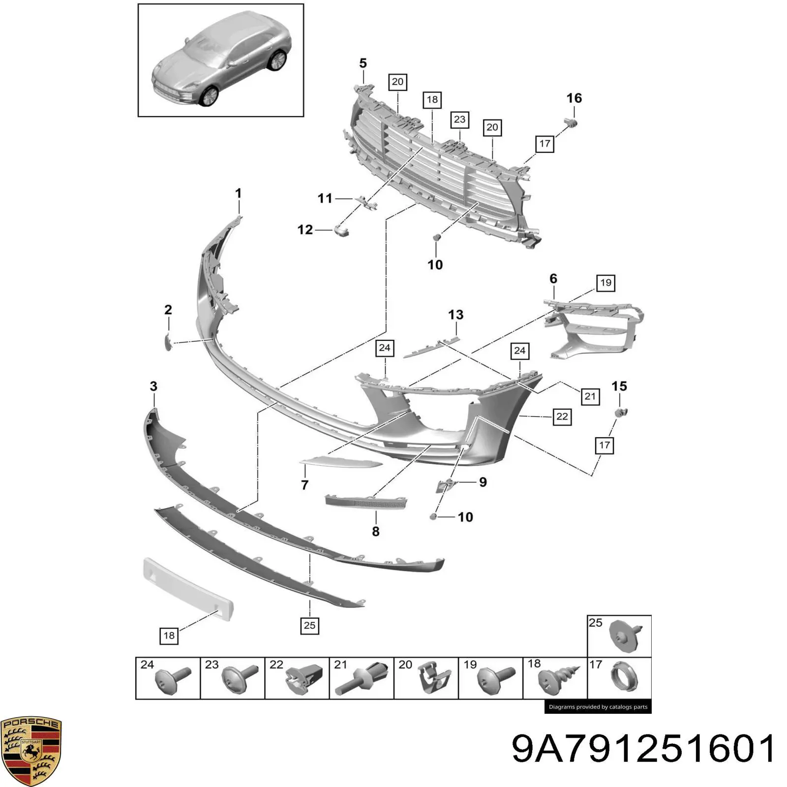 Купить 9A791251601 Porsche 