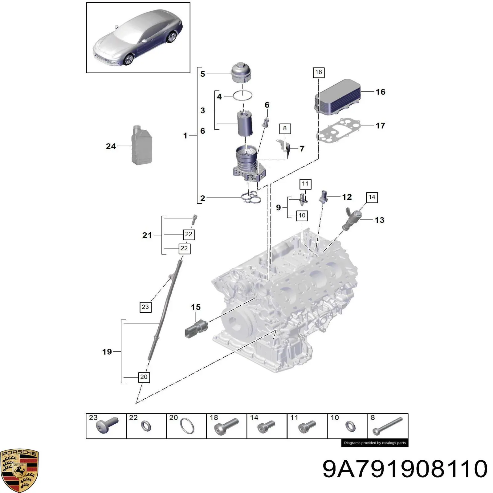  9A791908110 Porsche