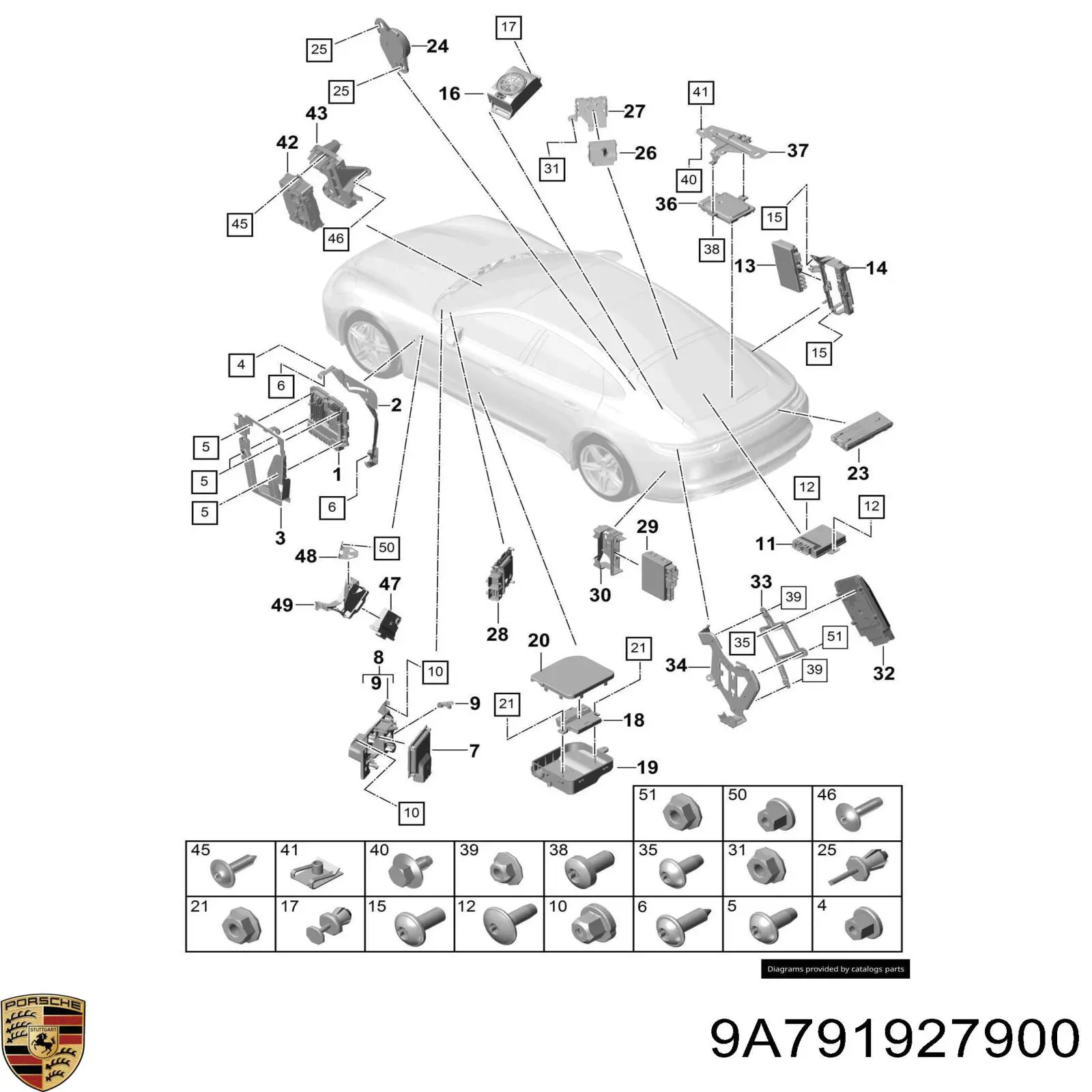 Динамик парковочной системы Porsche 9A791927900