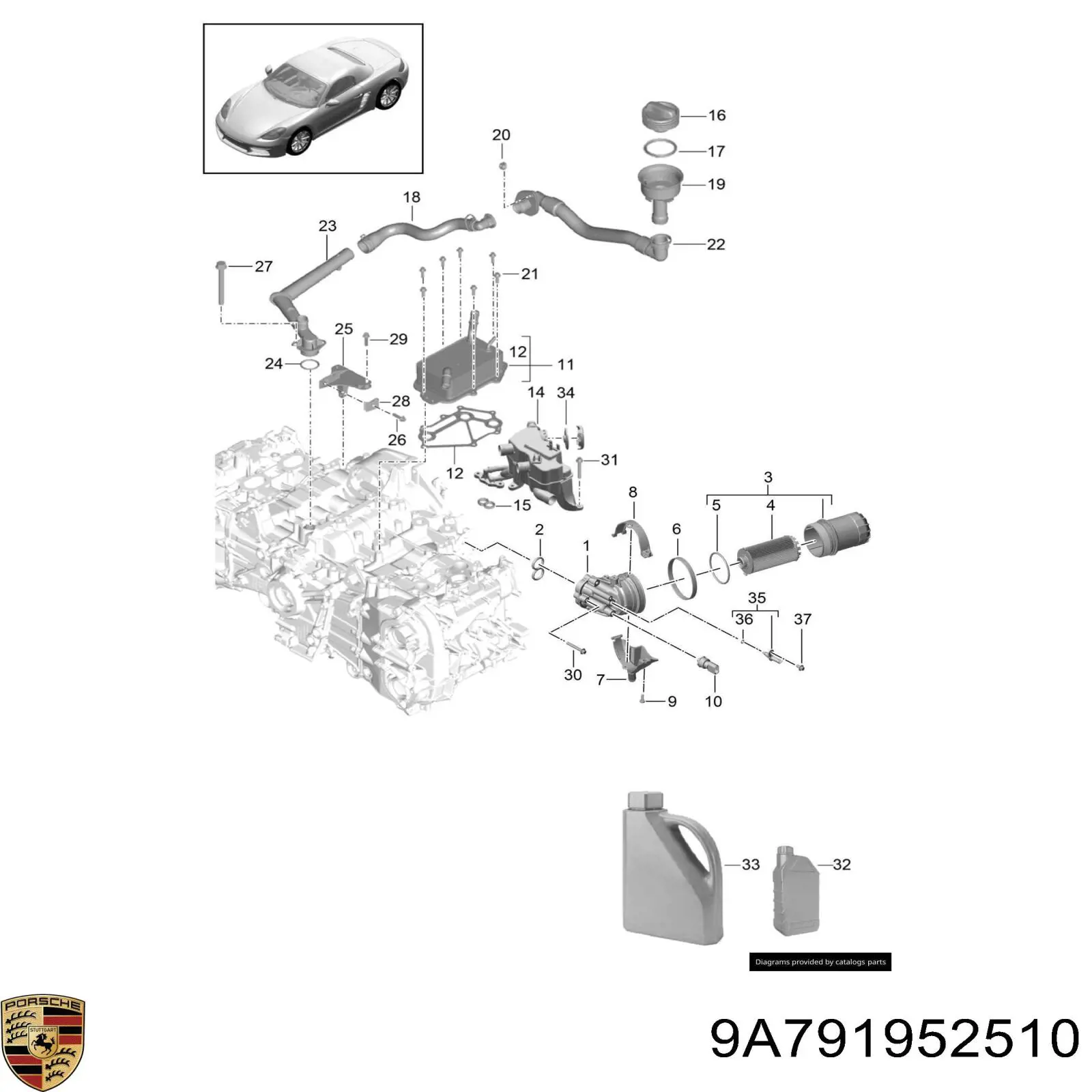 9A791952510 Porsche 