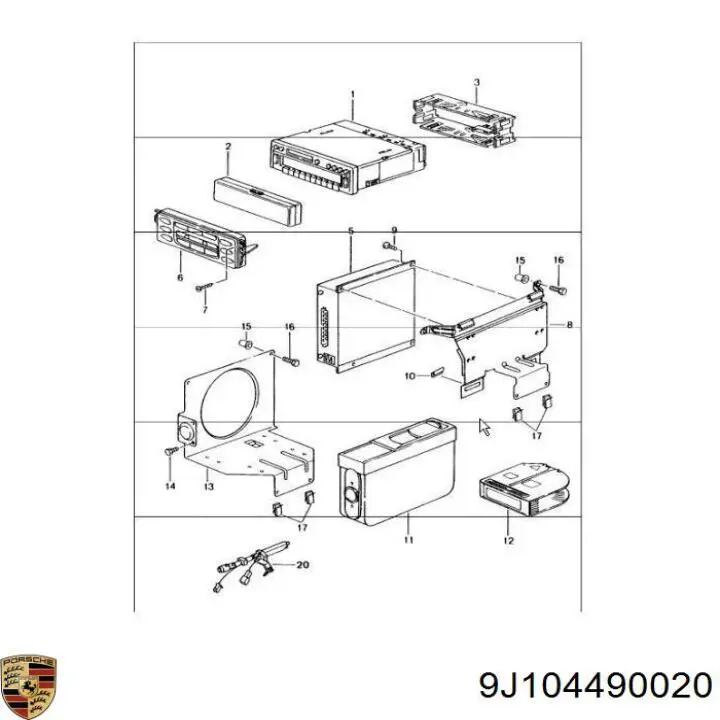 9J104490020 Porsche 