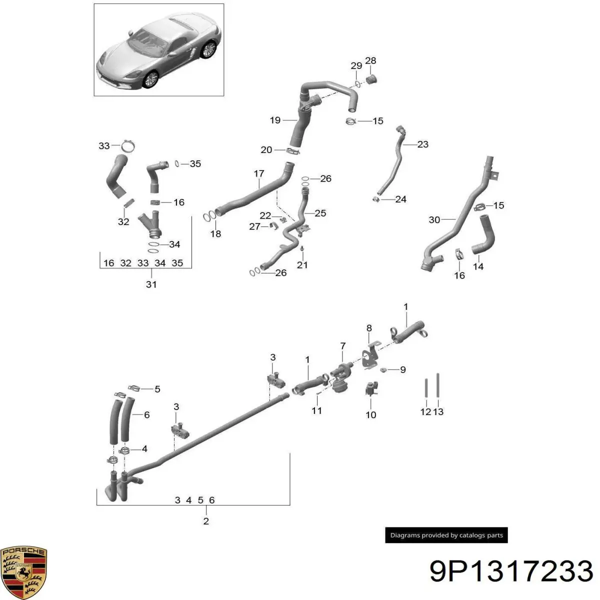 9P1317233 Porsche 