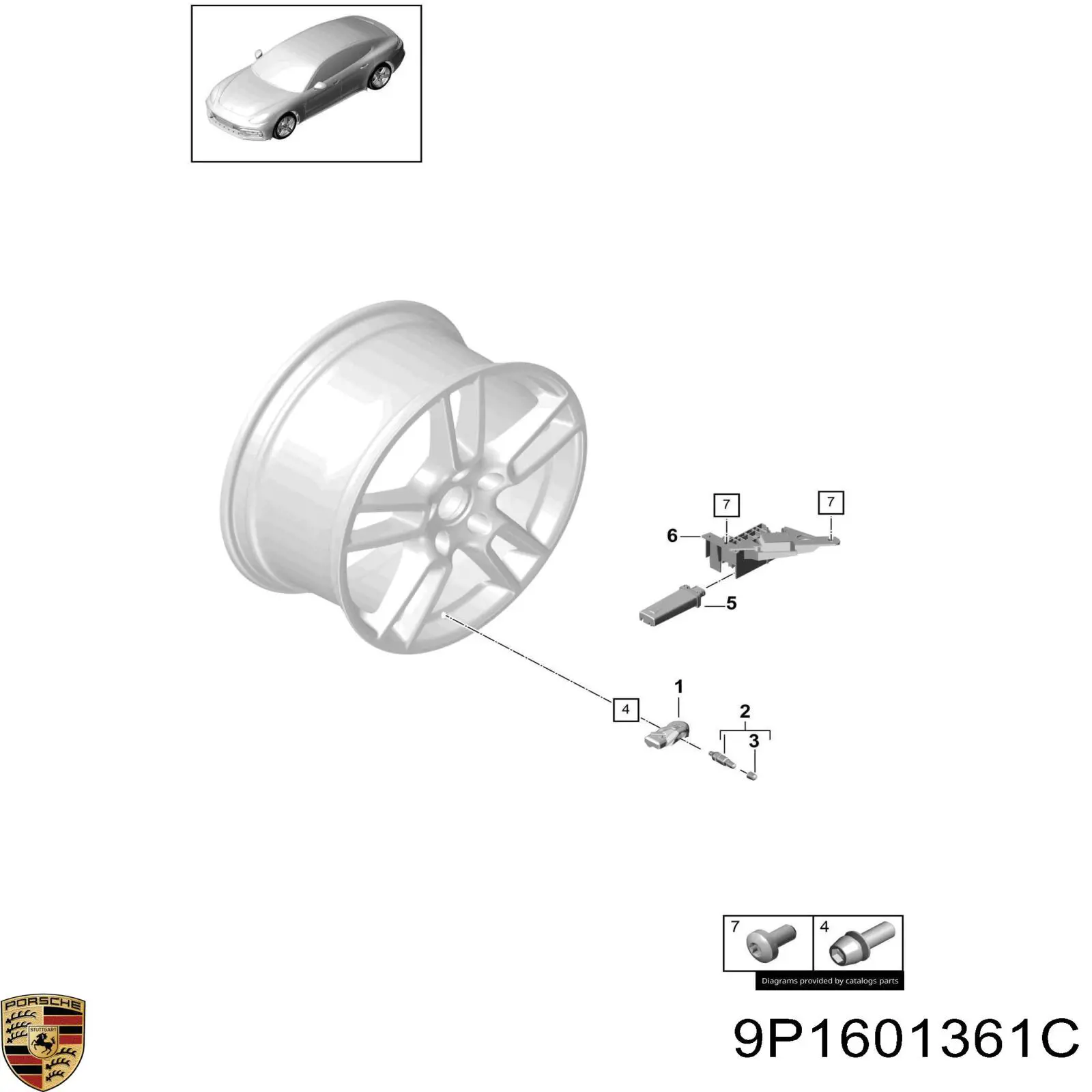 9P1601361C Porsche 