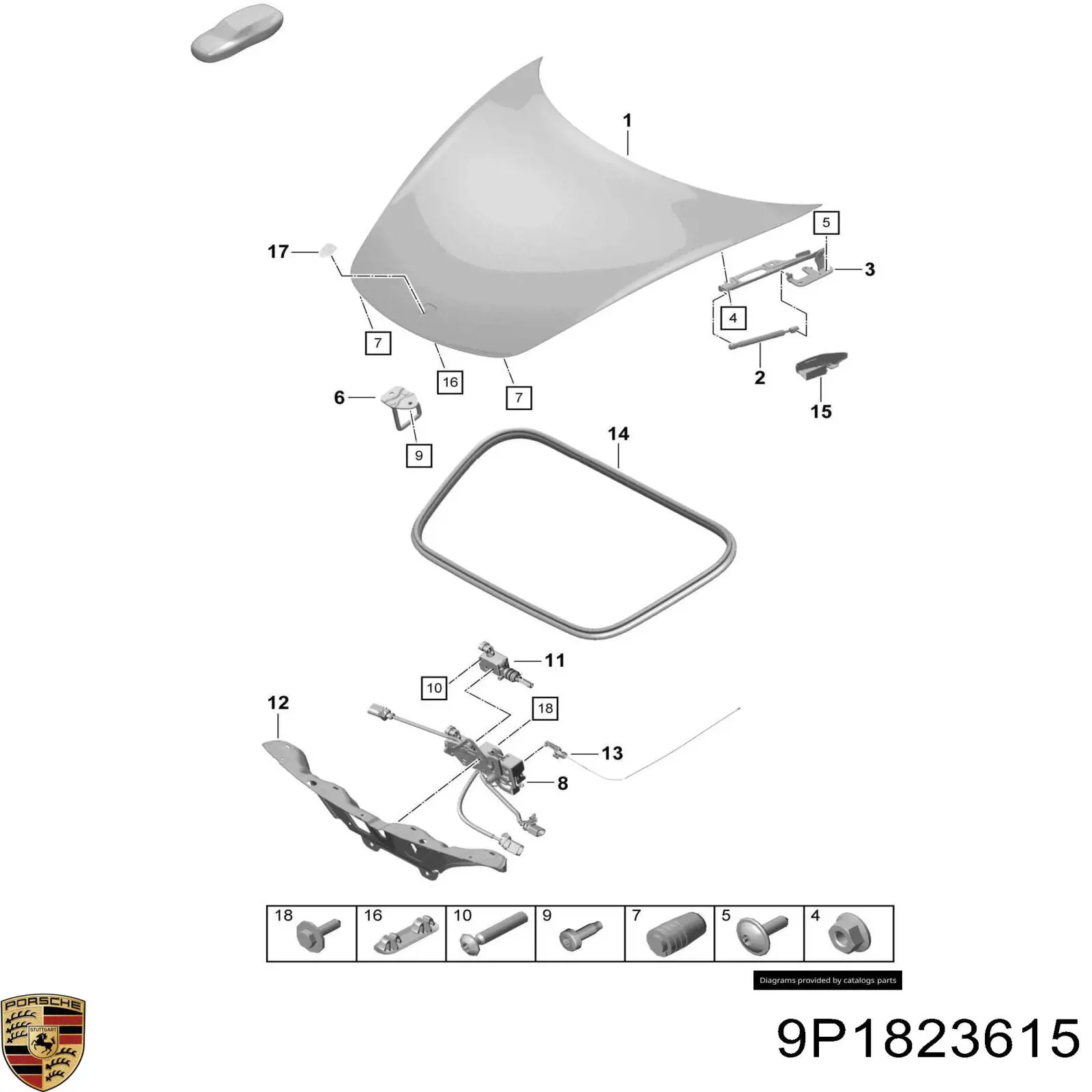 9P1823615 Porsche 