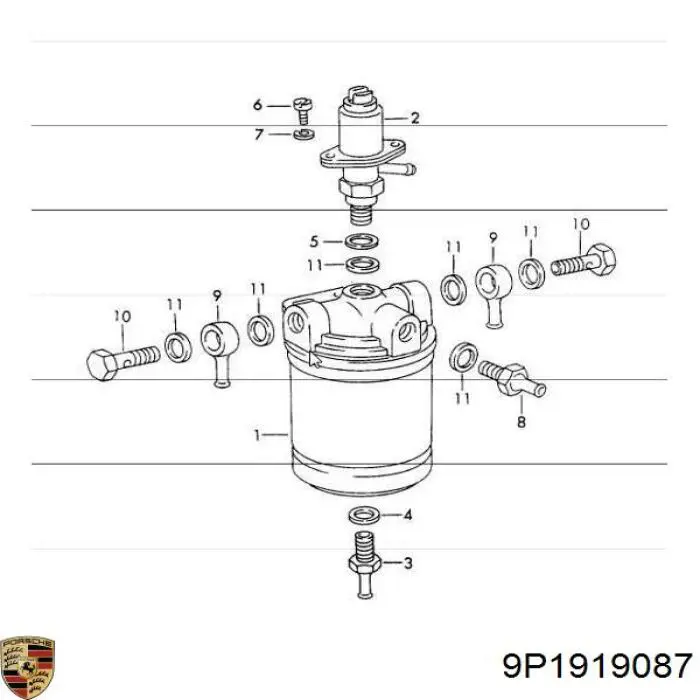  Porsche 9P1919087B цена, от 291.40 USD