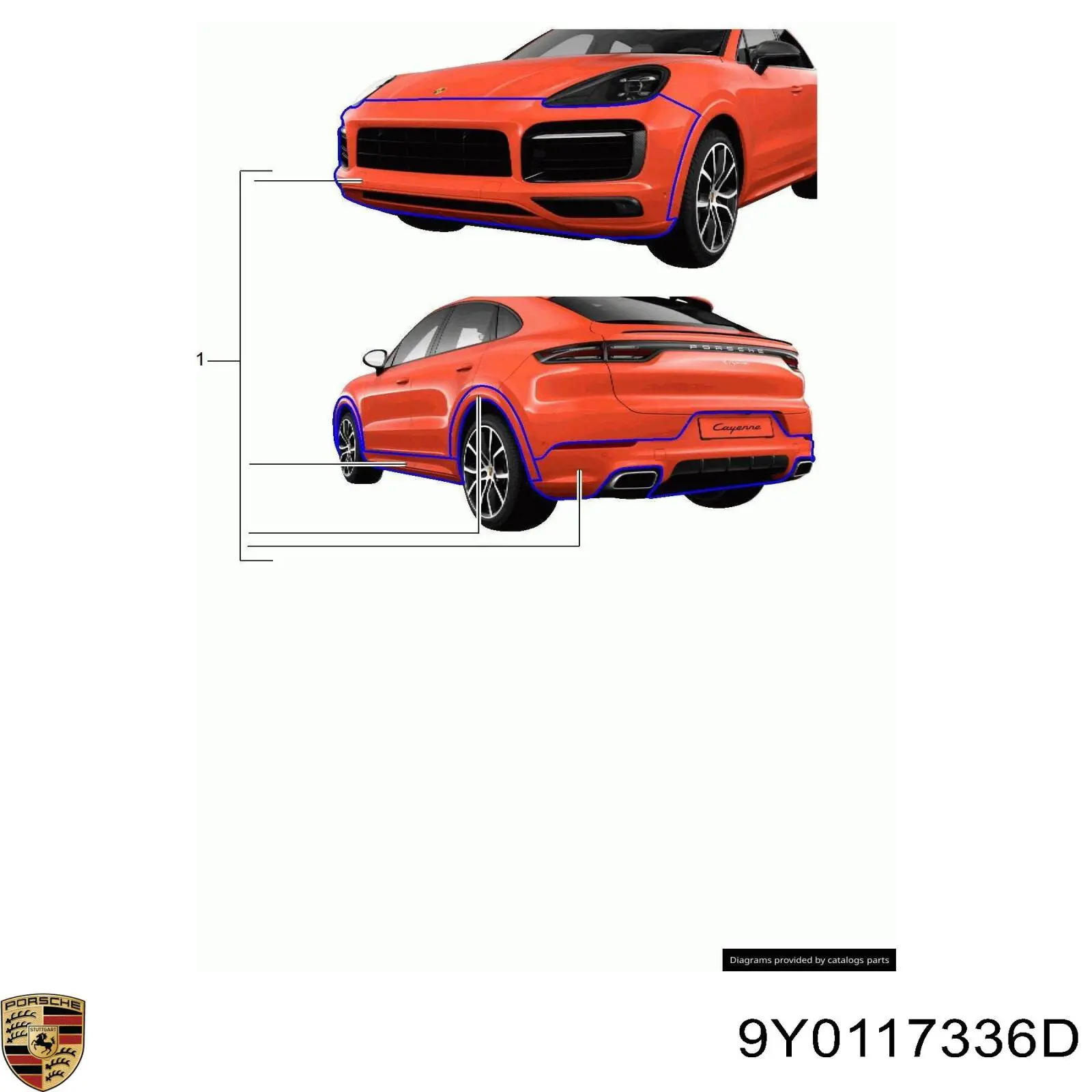  Porsche 9Y0117336D цена, от 159.64 USD