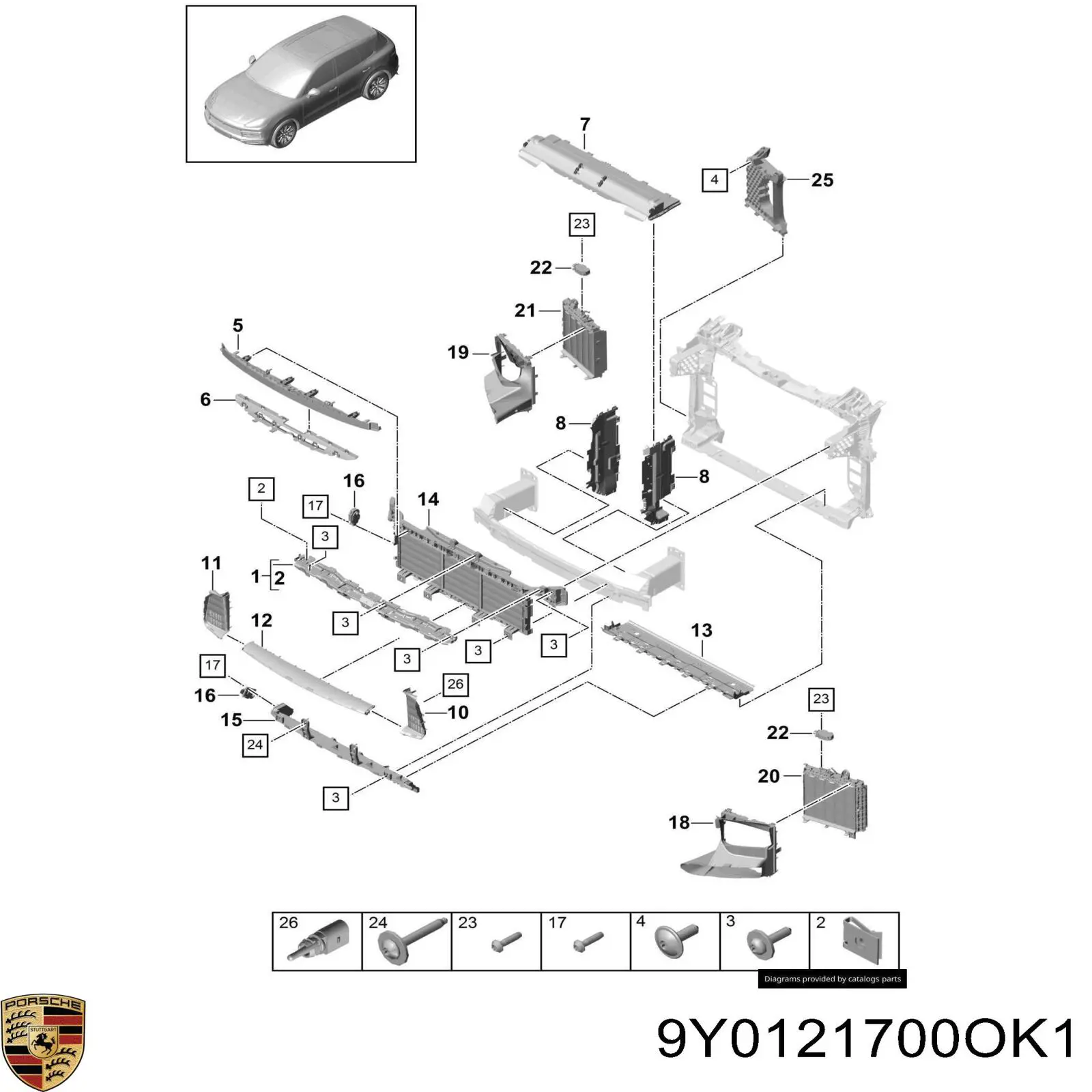 9Y0121700OK1 Porsche 