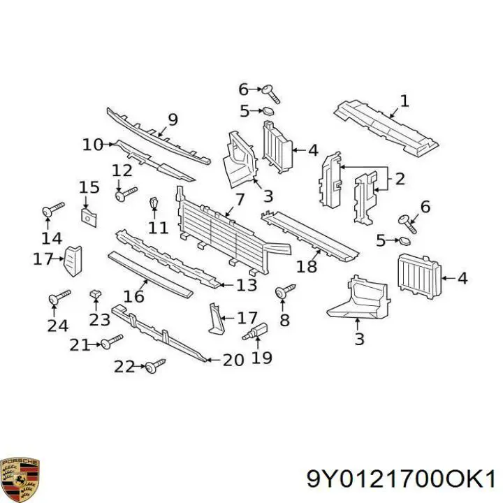 9Y0121700OK1 Porsche 