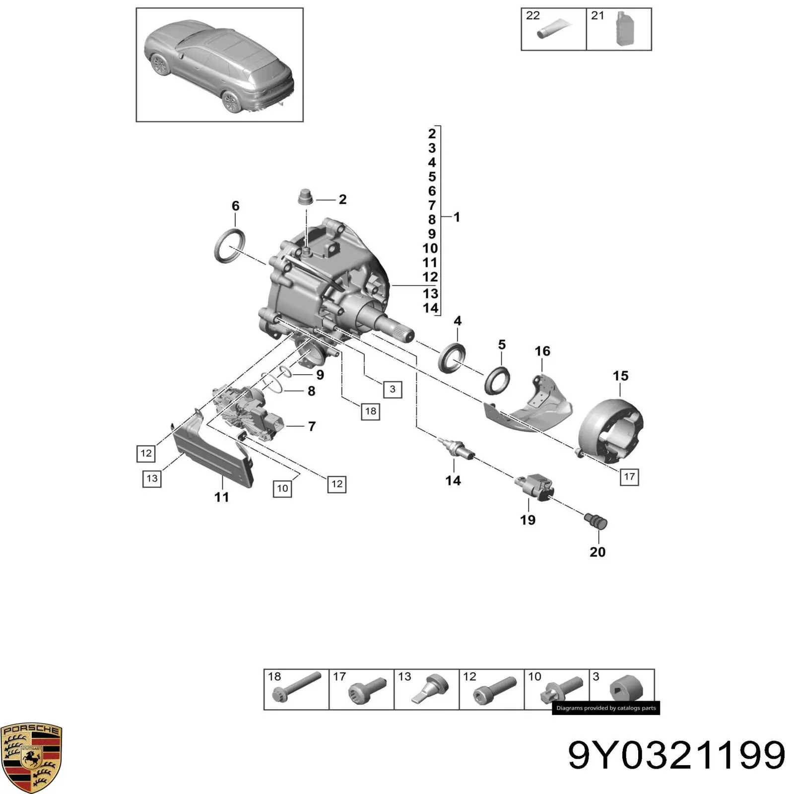 9Y0321199 Porsche 