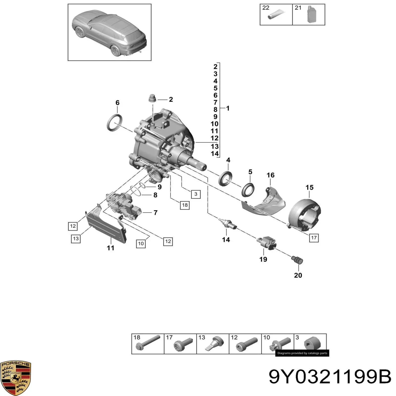 9Y0321199B Porsche 