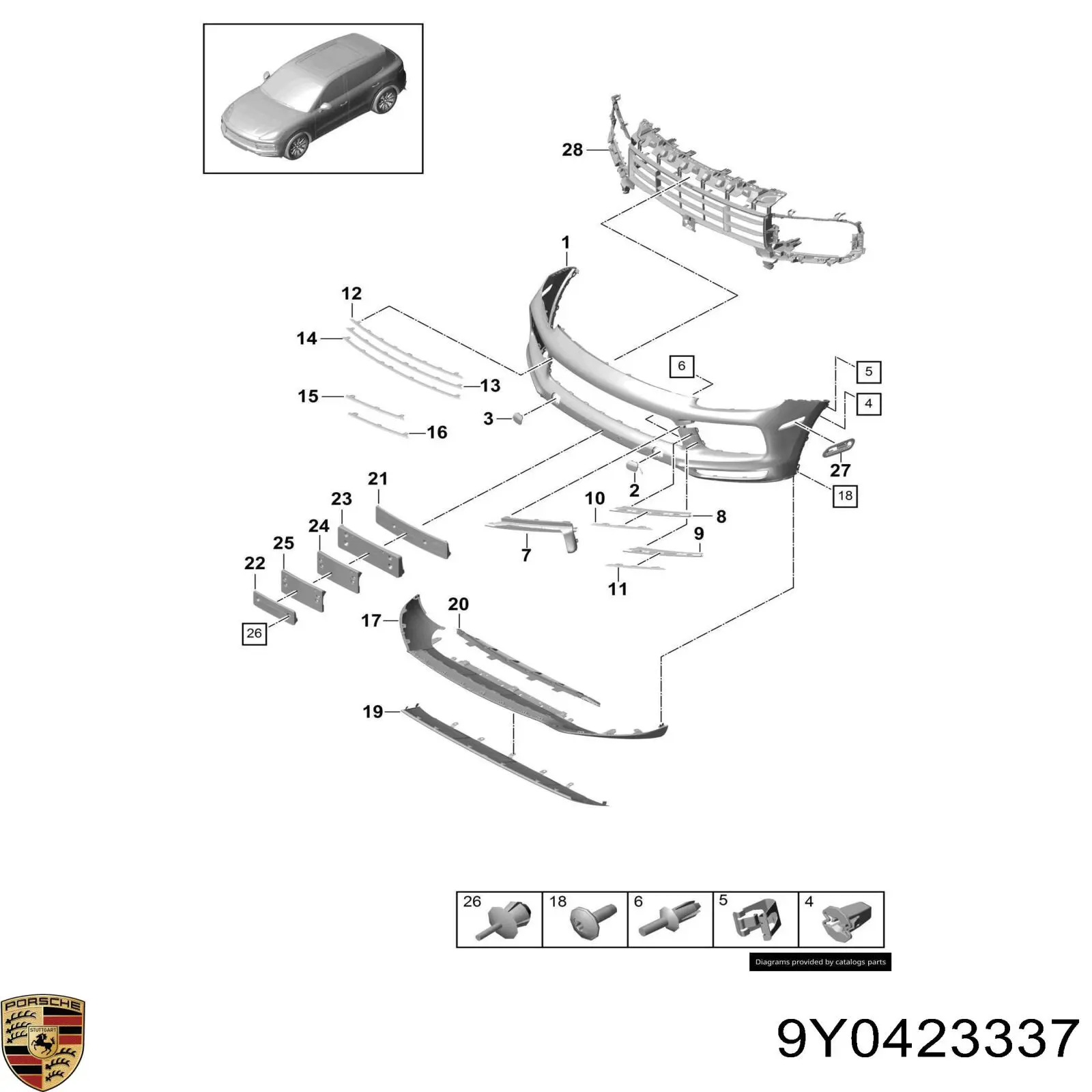 9Y0423337 Porsche 