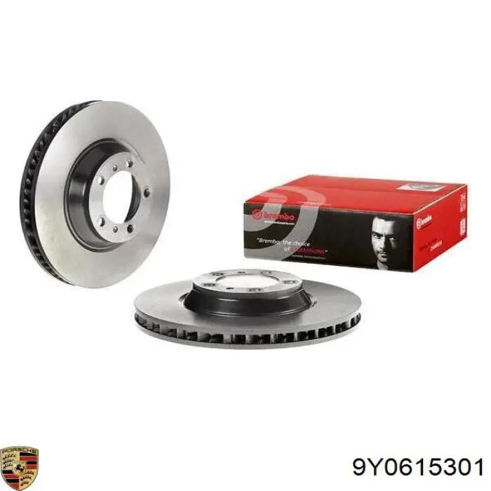 Купить 9Y0615301 Porsche Ротор тормозной