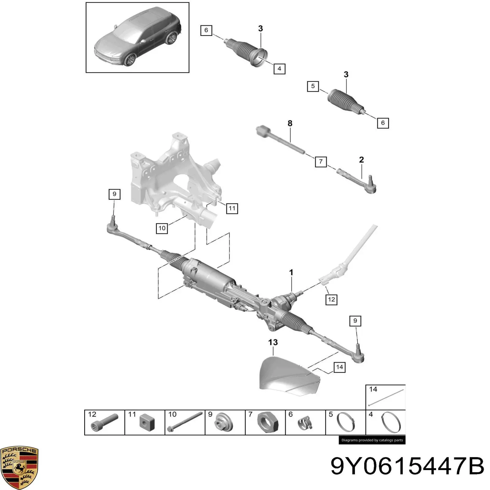 9Y0615447B Porsche 