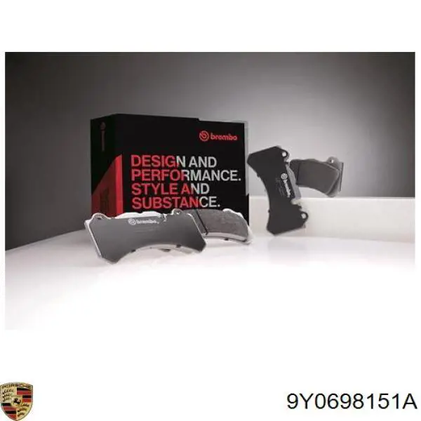 Колодки Porsche 9Y0698151A цена, от 69.09 USD