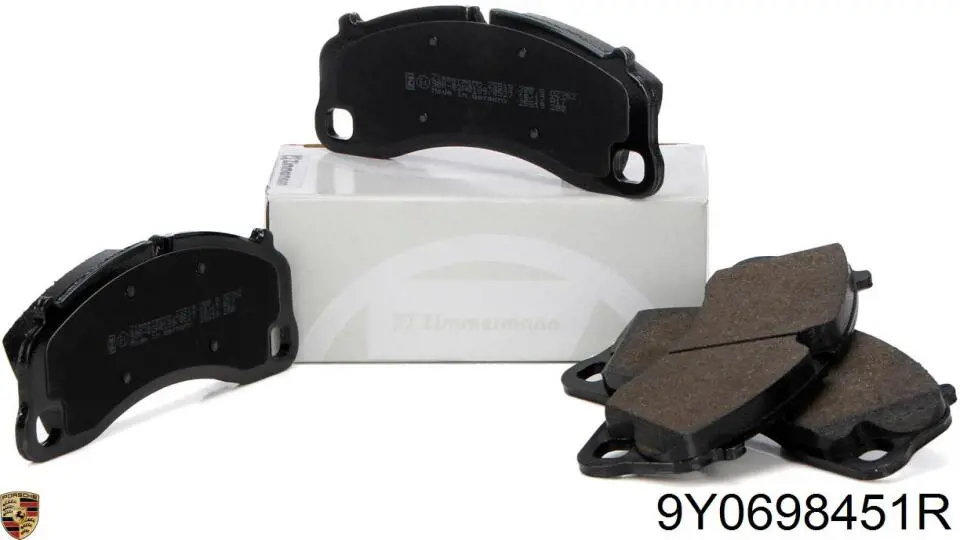 Купить 9Y0698451R Porsche Колодки тормозные задние, дисковые