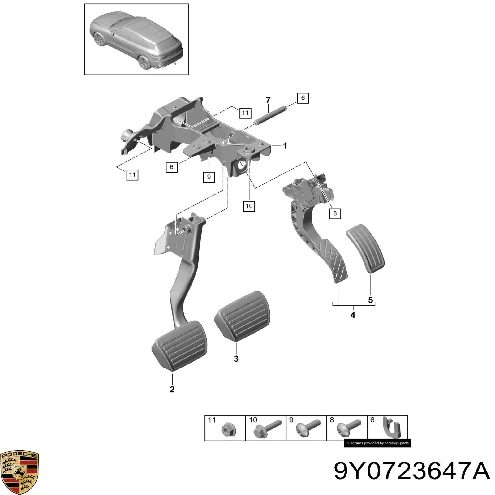 9Y0723647A Porsche 