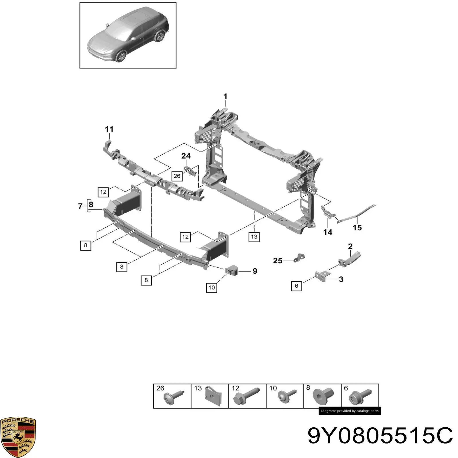 9Y0805515C Porsche 