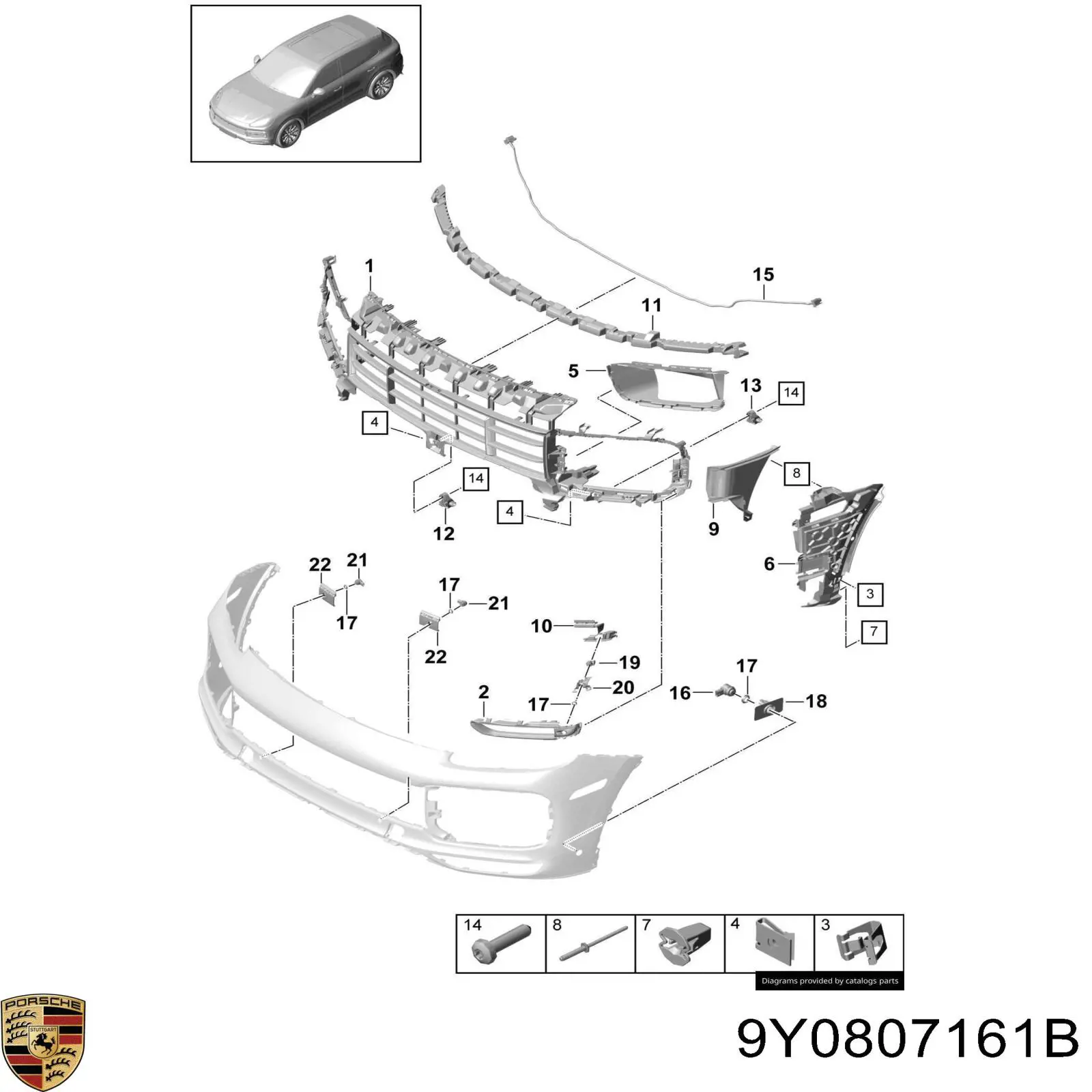 9Y0807161B Porsche 