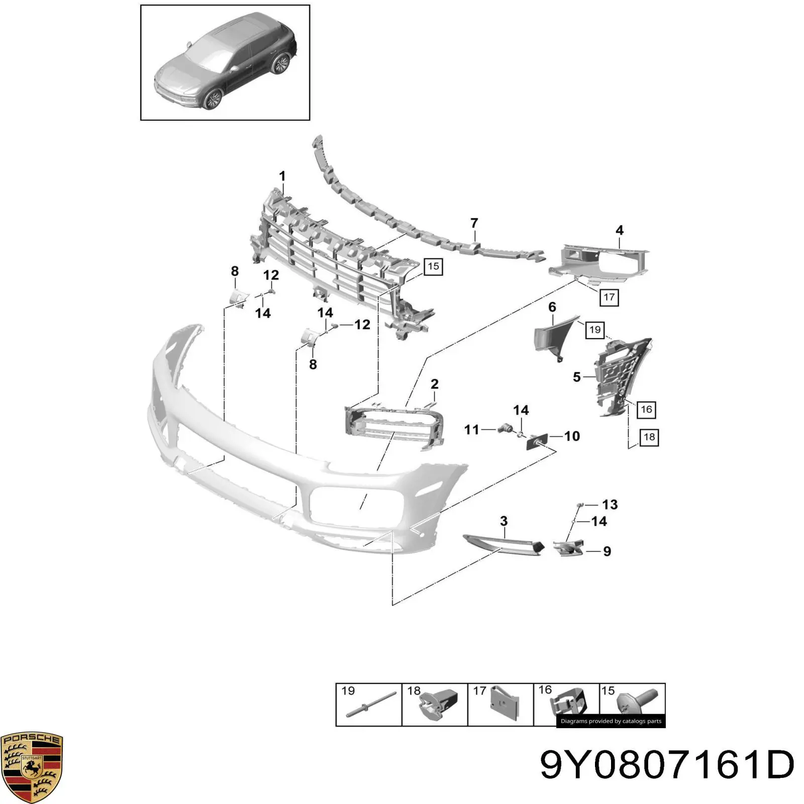  9Y0807161D Porsche