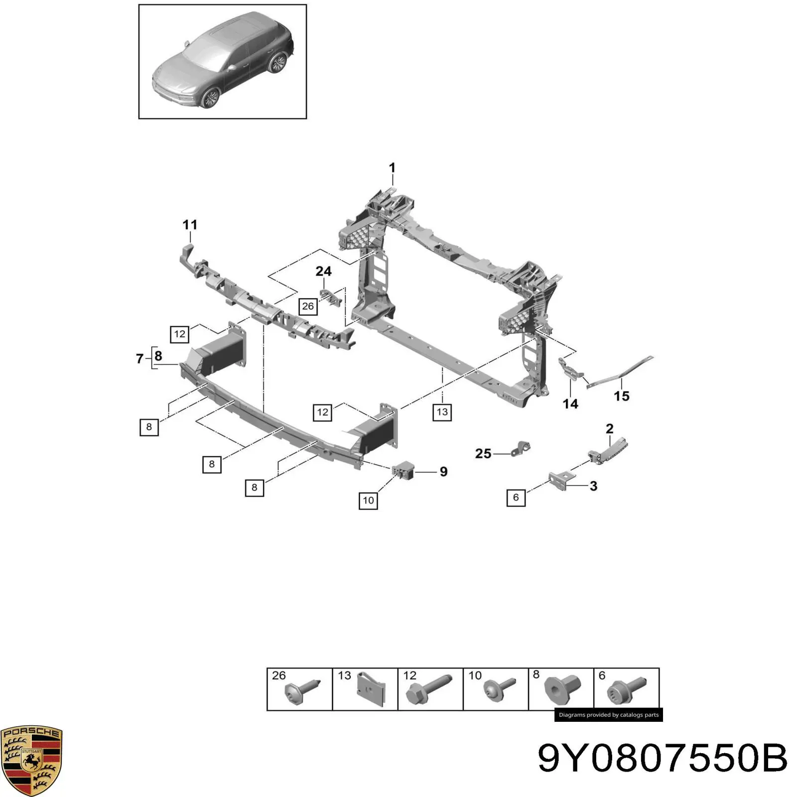  9Y0807550B Porsche