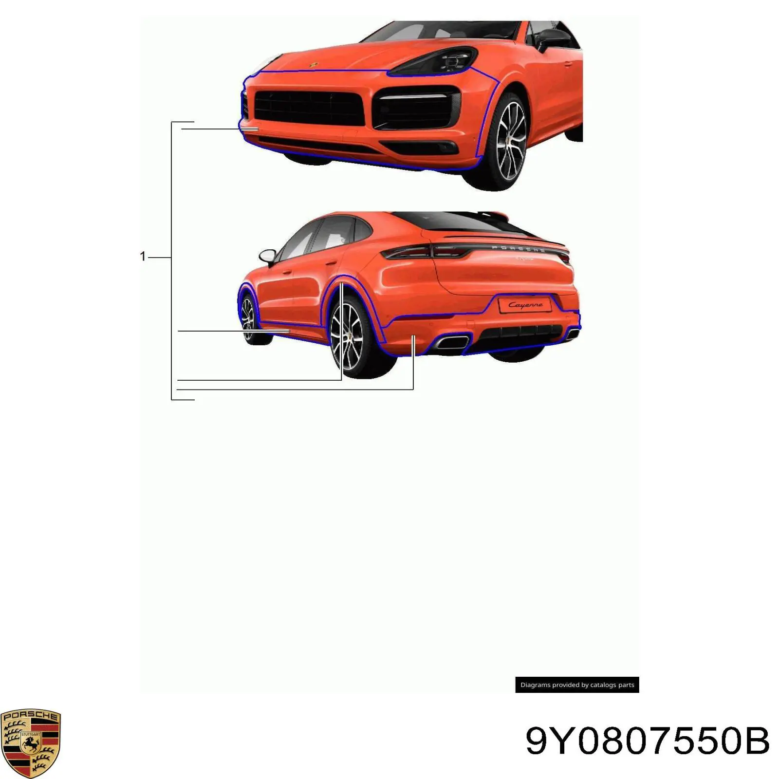  Porsche 9Y0807550B цена, от 25.34 USD