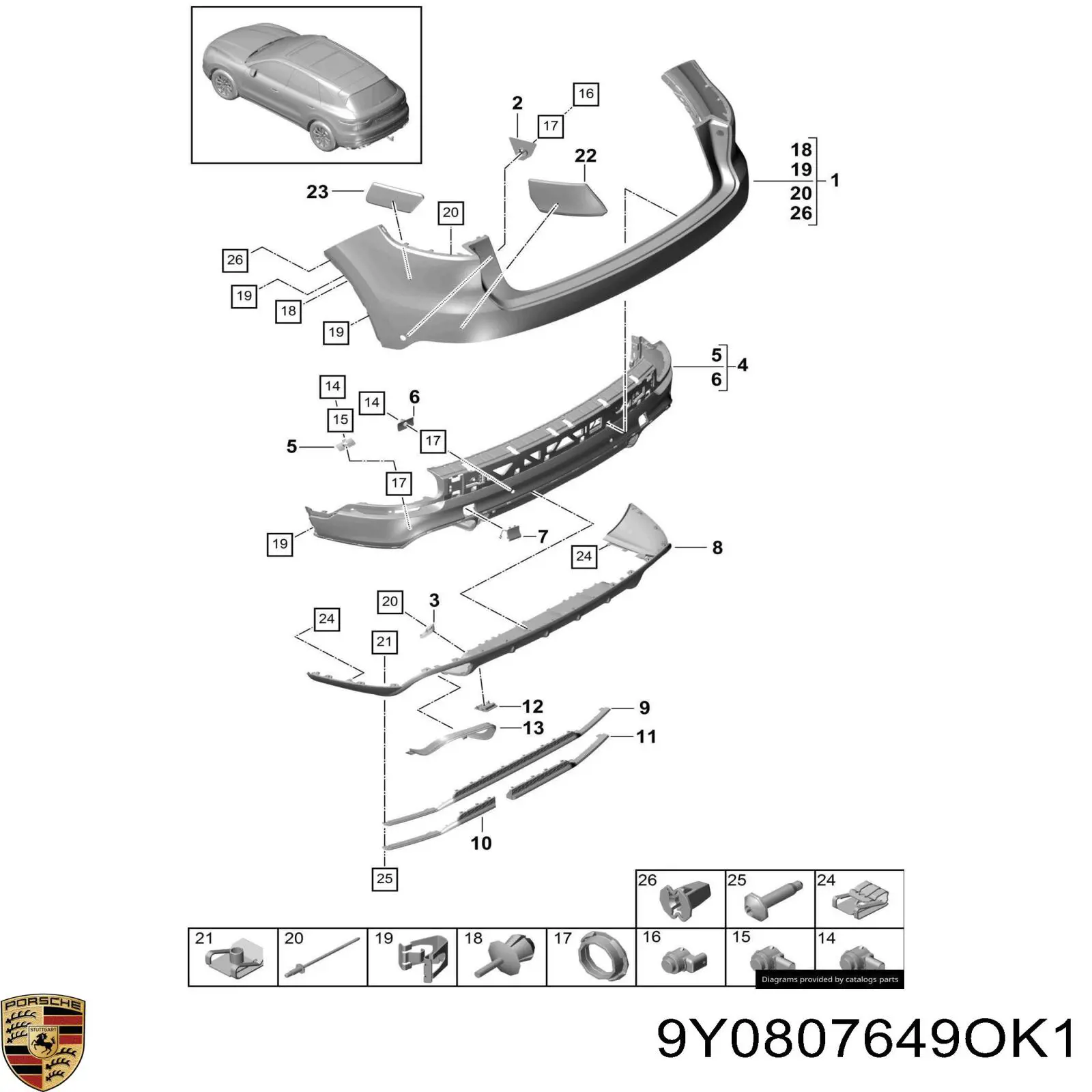  9Y0807649OK1 Porsche