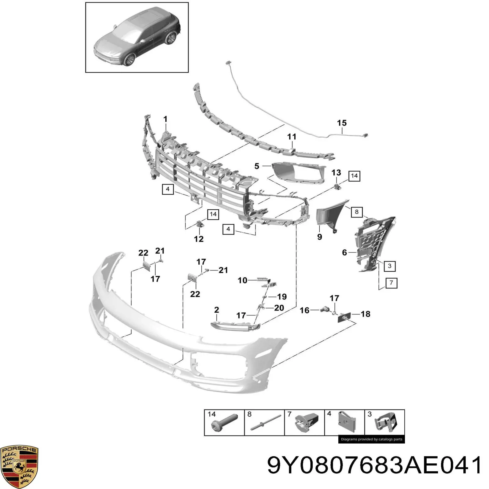 9Y0807683AE041 Porsche 