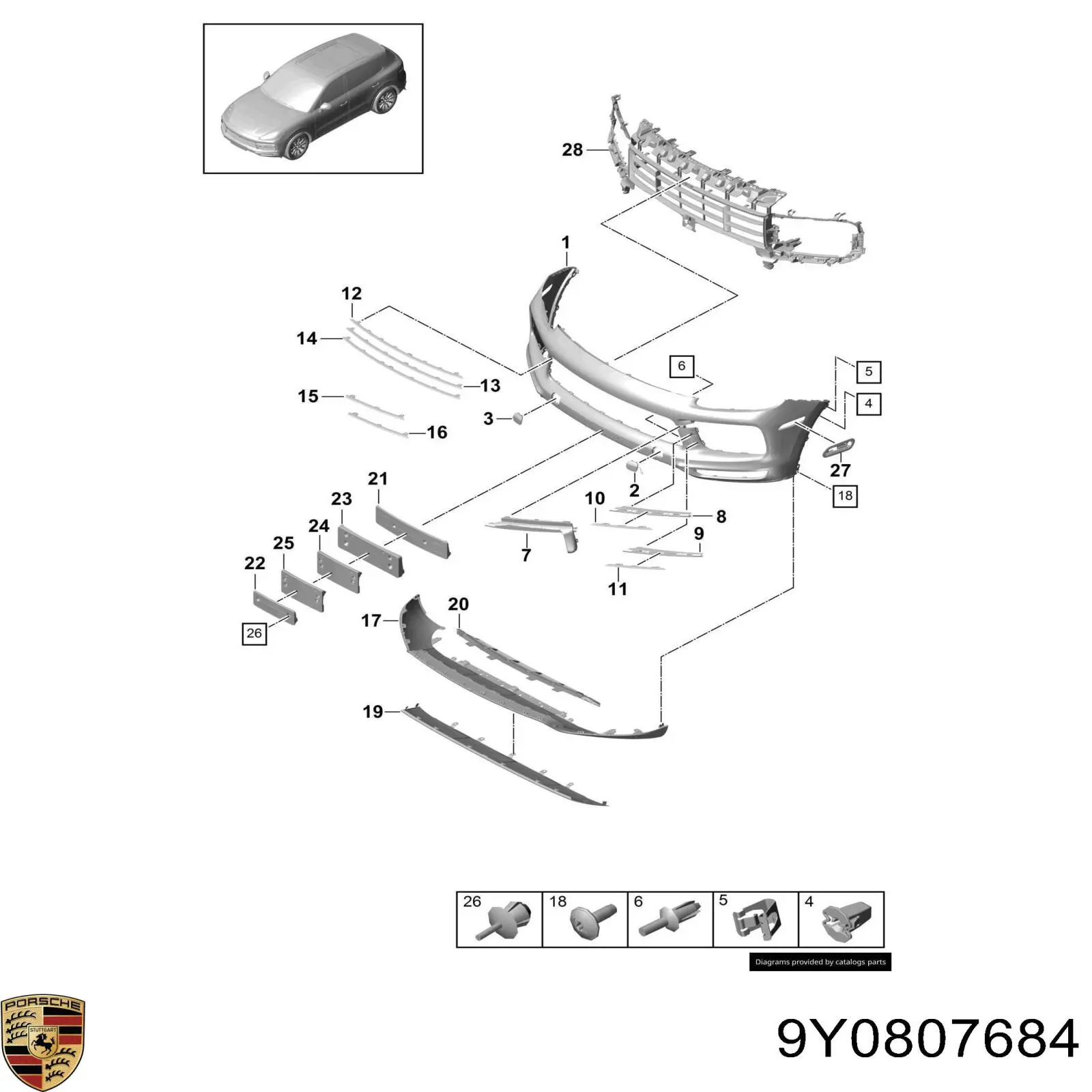  9Y0807684 Porsche