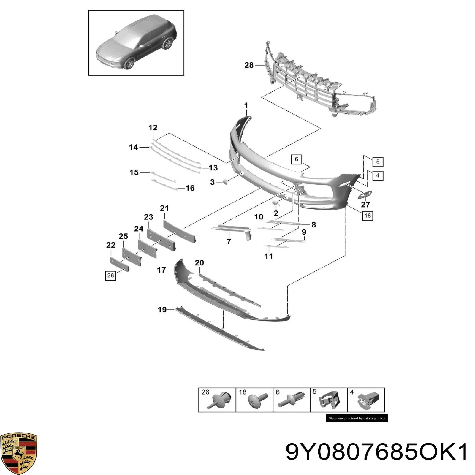 9Y0807685OK1 Porsche 