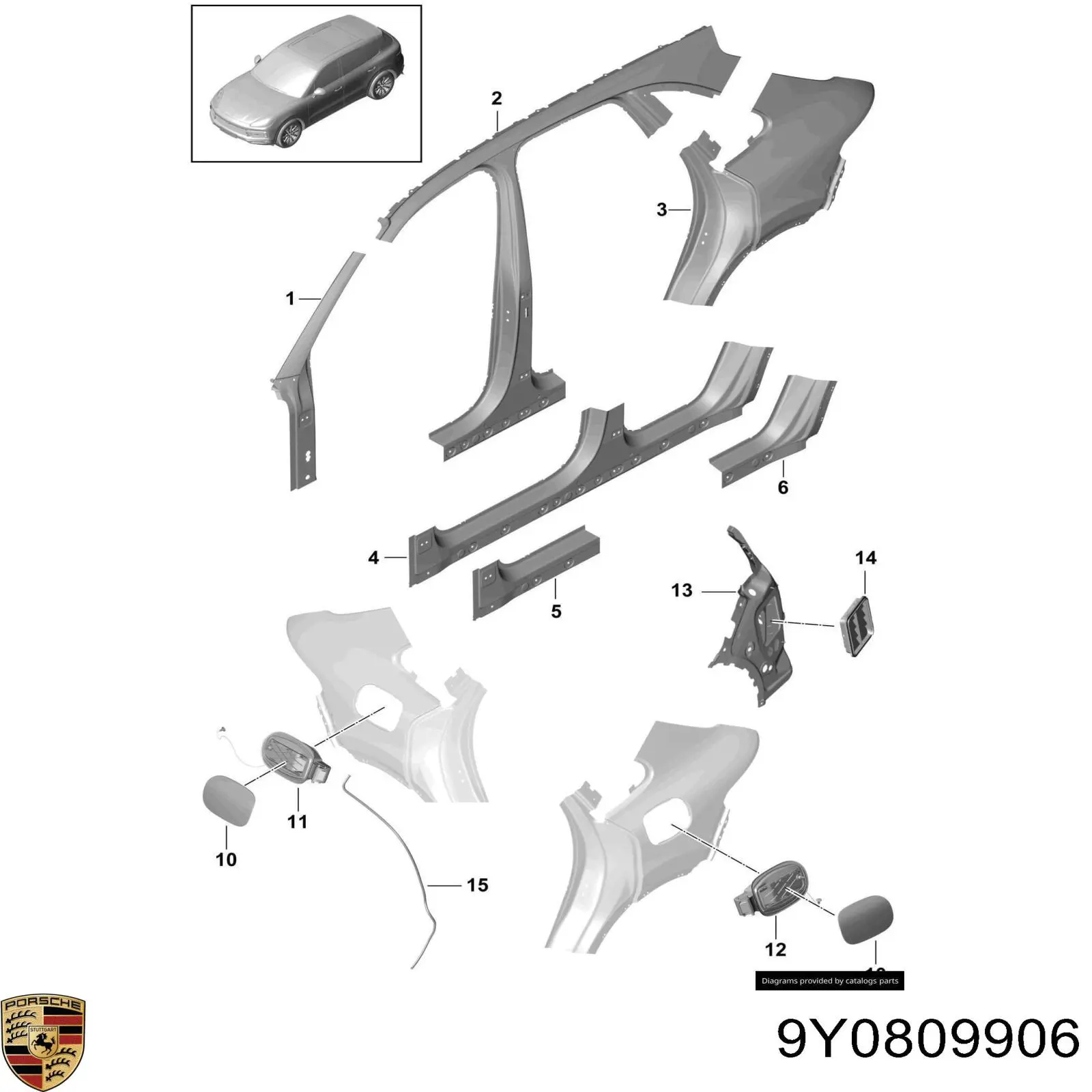 9Y0809906 Porsche 
