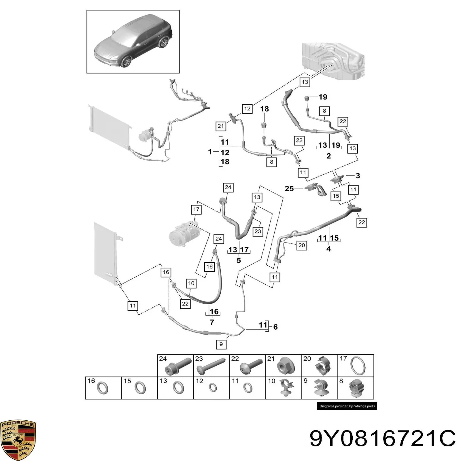 9Y0816721C Porsche 